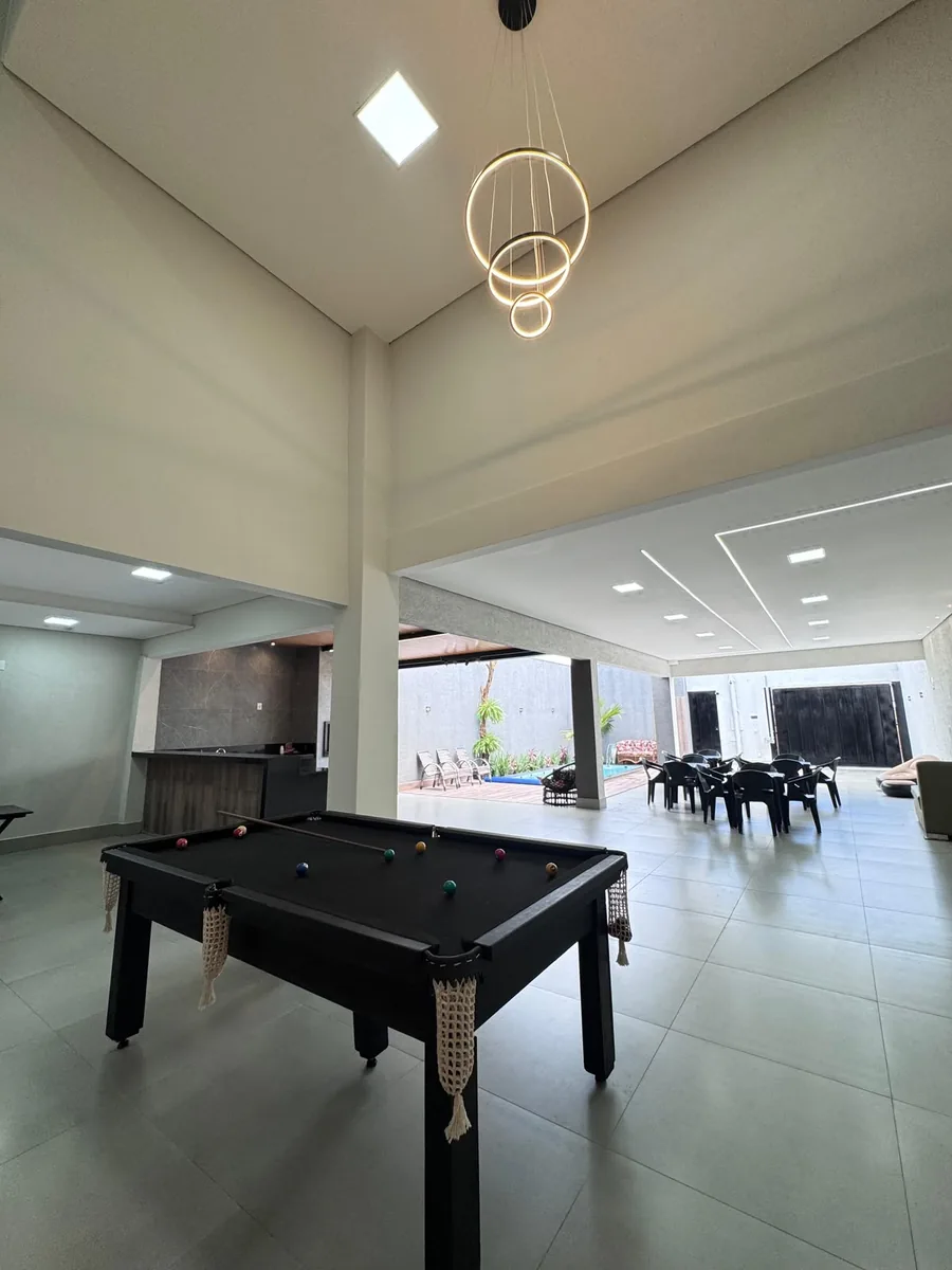 Sala de jogos do Isas Eventos no aluguel de salão de festas em Uberlândia
